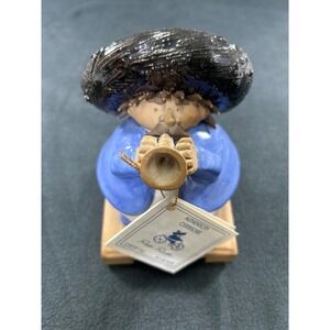 Rodo Padilla Mexican Folk Art Ceramic Musician Figurine Horn Player Sombrero